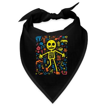 Der groovige Jive des Skeletts - Bandana - Schwarz - Vorne