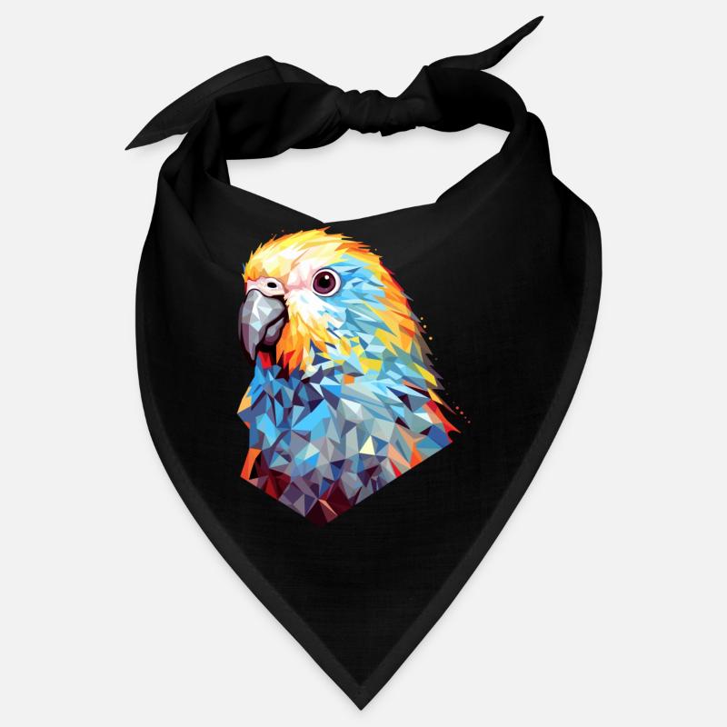 Wellensittich Polygon Vogel Wellensittiche - Bandana - Schwarz