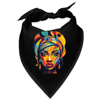 hübsche Kultur - Bandana - Schwarz - Vorne