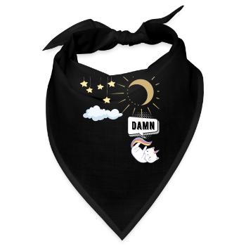 damn katze - Bandana - Schwarz - Vorne