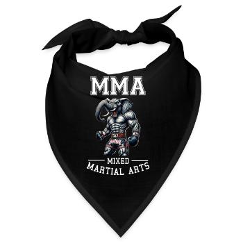 MMA Elefant - Elefant für gemischte - Bandana - Schwarz - Vorne