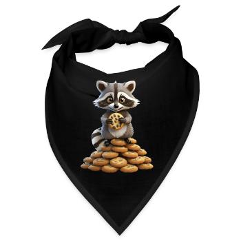 Ich habe 99 Kekse bekommen, weil ein ... Habe einen gegessen - süßer Waschbär - Bandana - Schwarz - Vorne