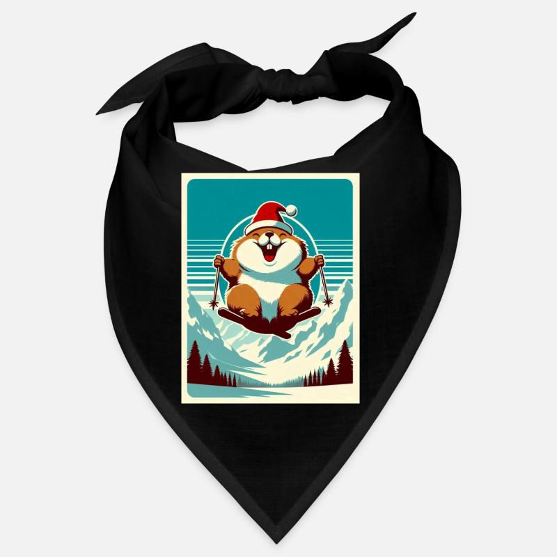 Marmotte Ski logo Vintage Bandana