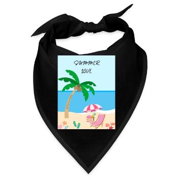 Summer Love - Bandana - Schwarz - Vorne