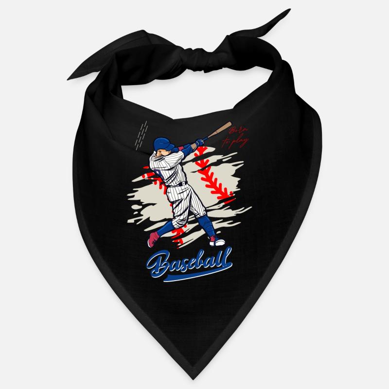Dynamic Baseball Swing Illustration Bandana