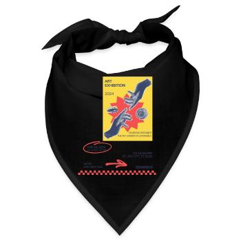 Visions enthüllt: Eine fesselnde Kunstausstellung - Bandana - Schwarz - Vorne