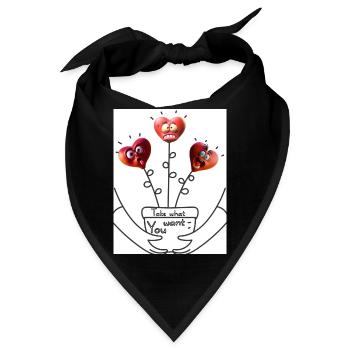 Nimm dir, was du willst. Nimm dir, was Du willst. - Bandana - Schwarz - Vorne