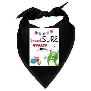 Behandlung. Fest. - Bandana - Schwarz - Vorne