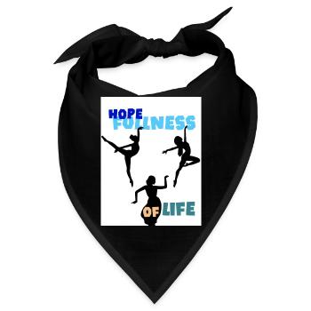 Hoffnung auf das Leben. Die Hoffnung auf Leben. - Bandana - Schwarz - Vorne