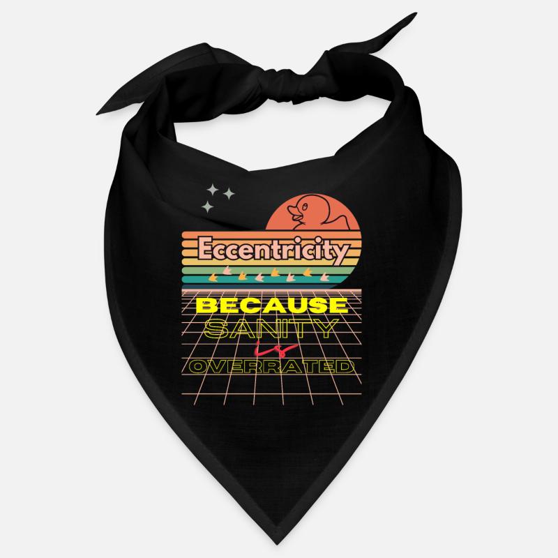 Eccentricity Neon Retro Print Bandana