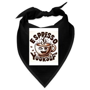 Espresso yourself - Bandana - Schwarz - Vorne