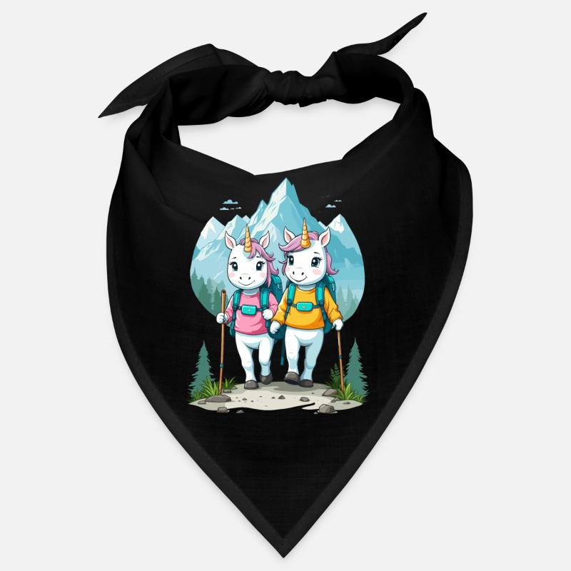 Wanderer Einhörner - Bandana - Schwarz