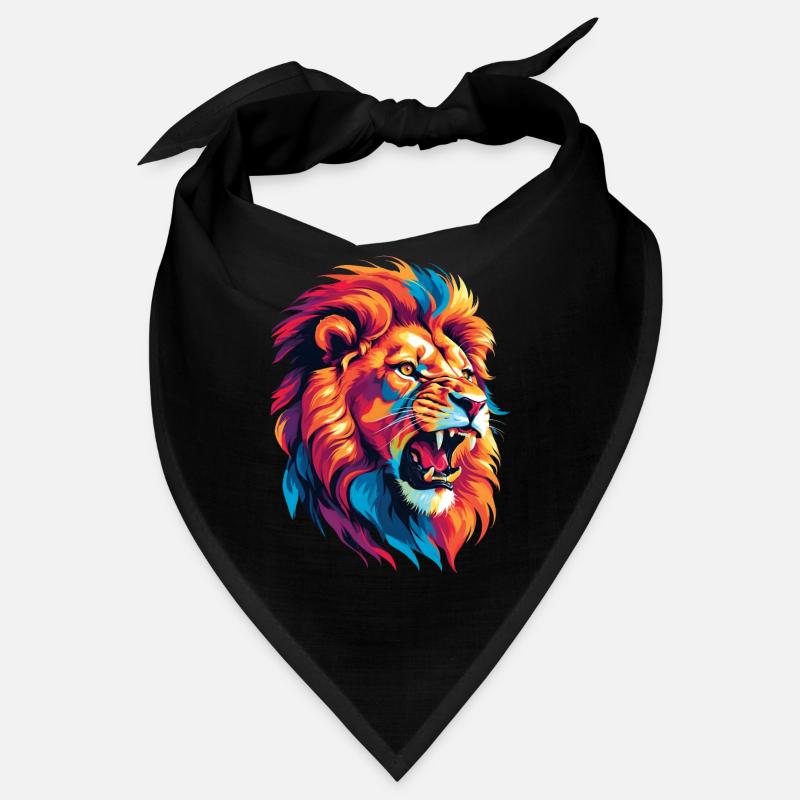 Lion multicolore Bandana