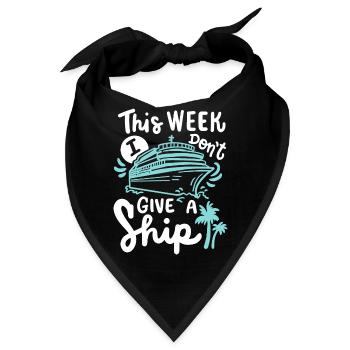 Kreuzfahrtschiff Urlaub - Bandana - Schwarz - Vorne