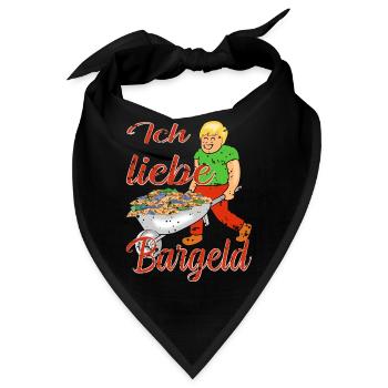 Bargeld Geld - Bandana - Schwarz - Vorne
