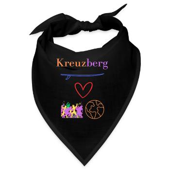 Kreuzberg 36, Kiez - Boof - Hood, Berlin Kreuzberg - Bandana - Schwarz - Vorne