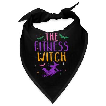 The Fitness Witch Hexe Halloween Kostüm - Bandana - Schwarz - Vorne