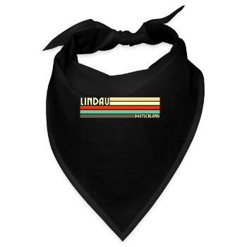 Retro Vintage Lindau - Bandana - Schwarz - Vorne