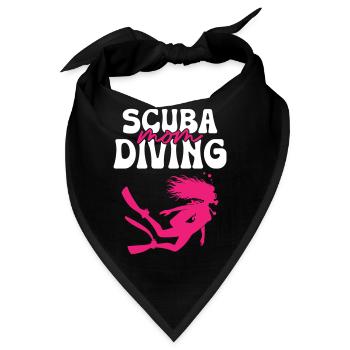Scuba Diving Mom - Bandana - Schwarz - Vorne