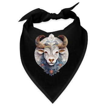 Sternzeichen Stier - Bandana - Schwarz - Vorne
