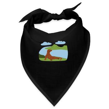 Majestätischer Komodowaran - Bandana - Schwarz - Vorne