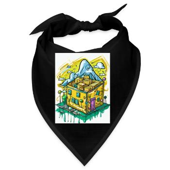Es rappelt im Karton - Bandana - Schwarz - Vorne