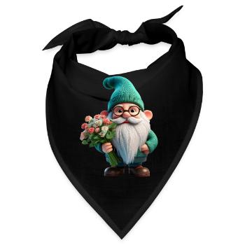 Gartenzwerg Valentinstag - Bandana - Schwarz - Vorne