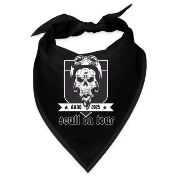 Scull on tour - Bandana - Schwarz - Vorne