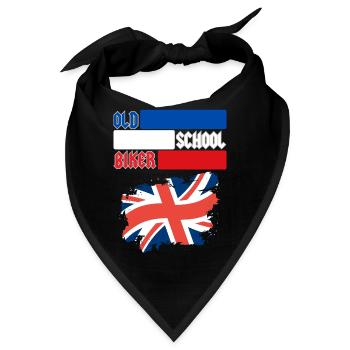 OLD SCHOOL BIKER UK - Bandana - Schwarz - Vorne