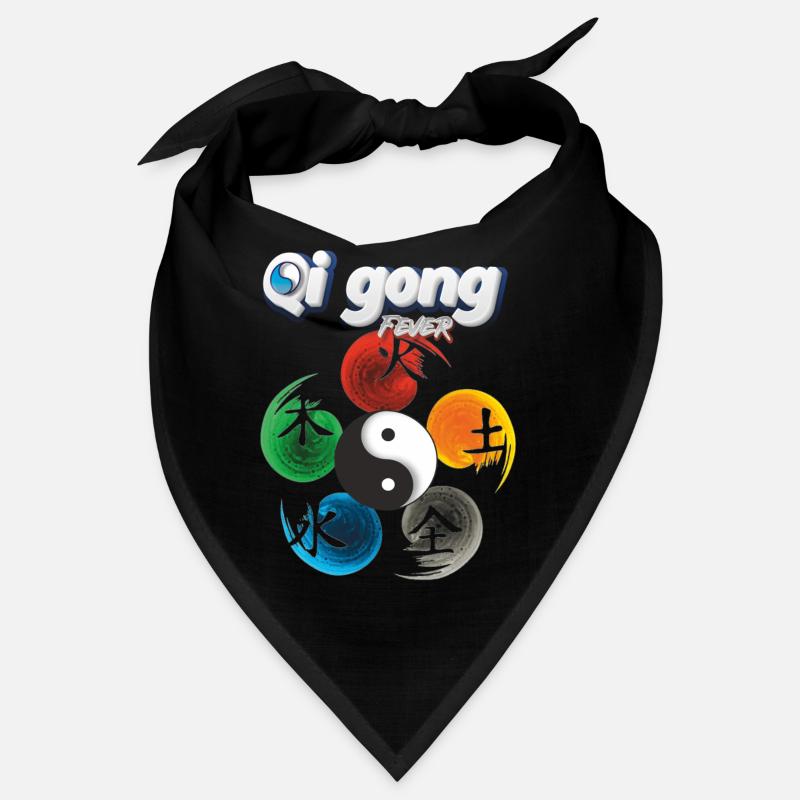 Yin Yang Five Elements Qi Gong Fever Design Bandana