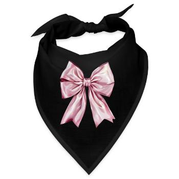 Schleife Band Seide Geschenk - Bandana - Schwarz - Vorne