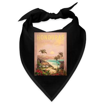 Honduras Catracha Herkunft Geschenk - Bandana - Schwarz - Vorne