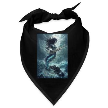 Meerjungfrau Legende Mythos Geschenk - Bandana - Schwarz - Vorne