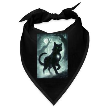 Katze Mythologie Mythos Geschenk - Bandana - Schwarz - Vorne