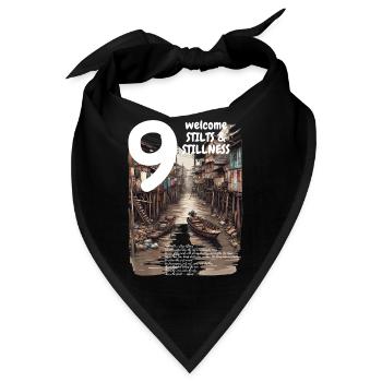 Canal Code Hood on Stilts Deep Khlong Streetwear - Bandana - Schwarz - Vorne