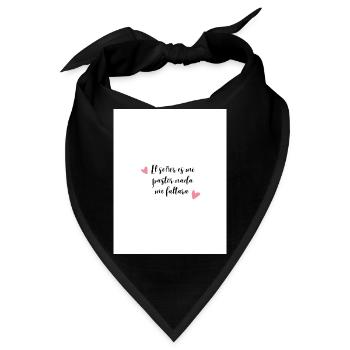 Inspirierende religiöse Phrase für T-Shirt - Bandana - Schwarz - Vorne