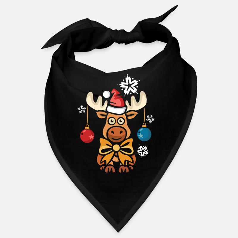 Orignal de Noël avec chapeau et arc Bandana