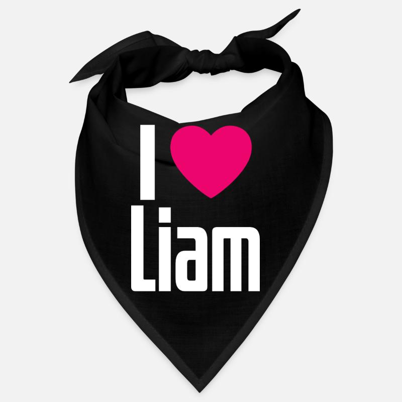 J’aime Liam Coeur rose J’aime Liam Bandana