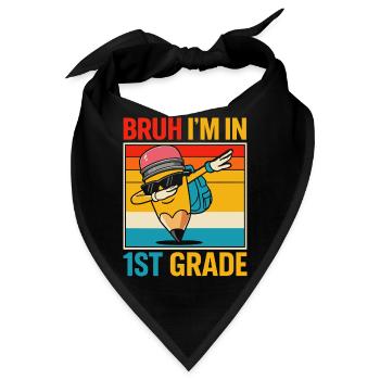 1. Klasse Einschulung - Bandana - Schwarz - Vorne