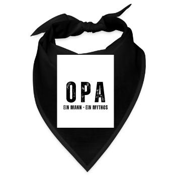 OPA Ein Mann - Ein Mythos - Bandana - Schwarz - Vorne