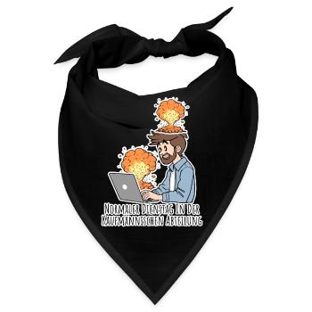Völliges Chaos? Normal, kaufmännische Abteilung! - Bandana - Schwarz - Vorne