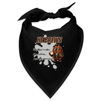 Er braut Pastor Mug - Bandana - Schwarz - Vorne
