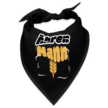  Ähren Mann Lustiger Weizen Spruch Für Bauern - Bandana - Schwarz - Vorne