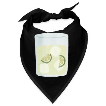 Moskauer Maultier im Aquarellstil - Bandana - Schwarz - Vorne