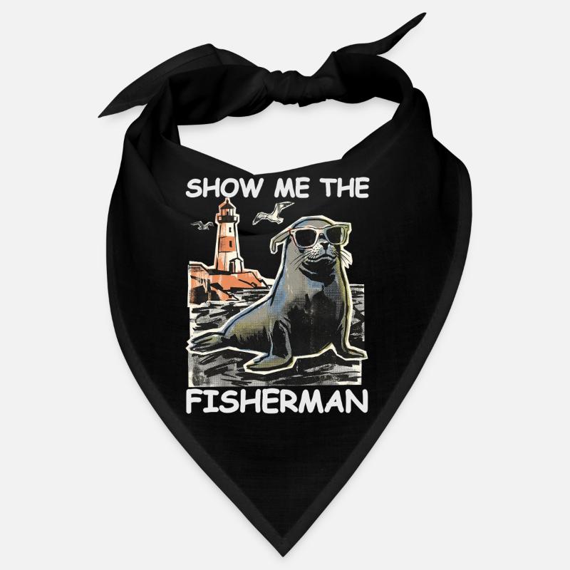 Phoque drôle à la recherche de poissons Bandana