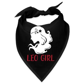Sternzeichen Löwe - Bandana - Schwarz - Vorne