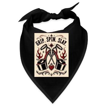 Grip Spin Slay Heeled Tattoo - Bandana - Schwarz - Vorne