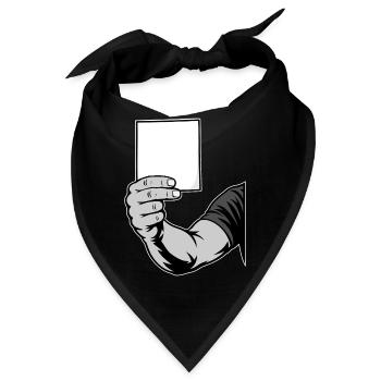 Karte Schwarzweiß - Bandana - Schwarz - Vorne