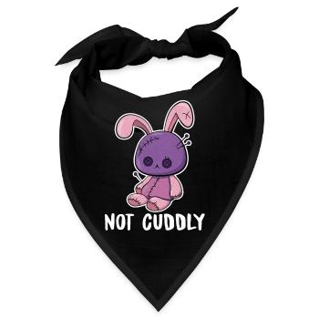 Not Cuddly – Voodoopuppe als Plüschhase - Bandana - Schwarz - Vorne