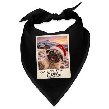 Too Cute For Coal Mops Selfie Weihnachten - Bandana - Schwarz - Vorne